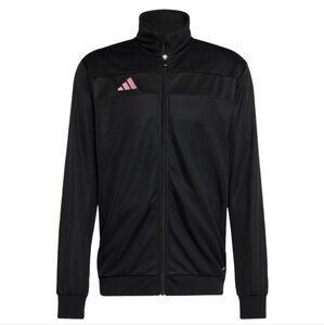 Adidas Men's Black and Pink Track Jacket